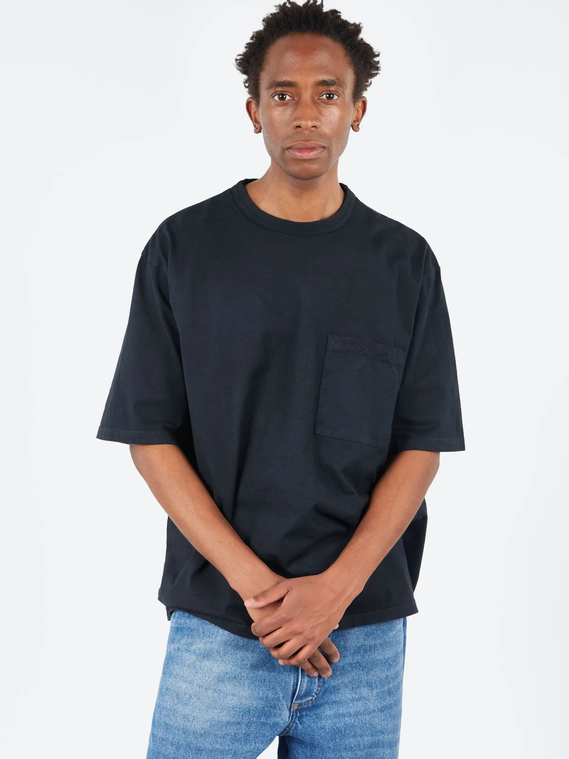 Sage de Cret - Max Weight Jersey Crew Neck Short Sleeve T-Shirt in Black