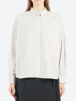 Sarahwear - Boyfriend Shirt in Ivory Stripe