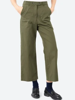 Sarahwear - Carole Cotton Twill Pant in Olive