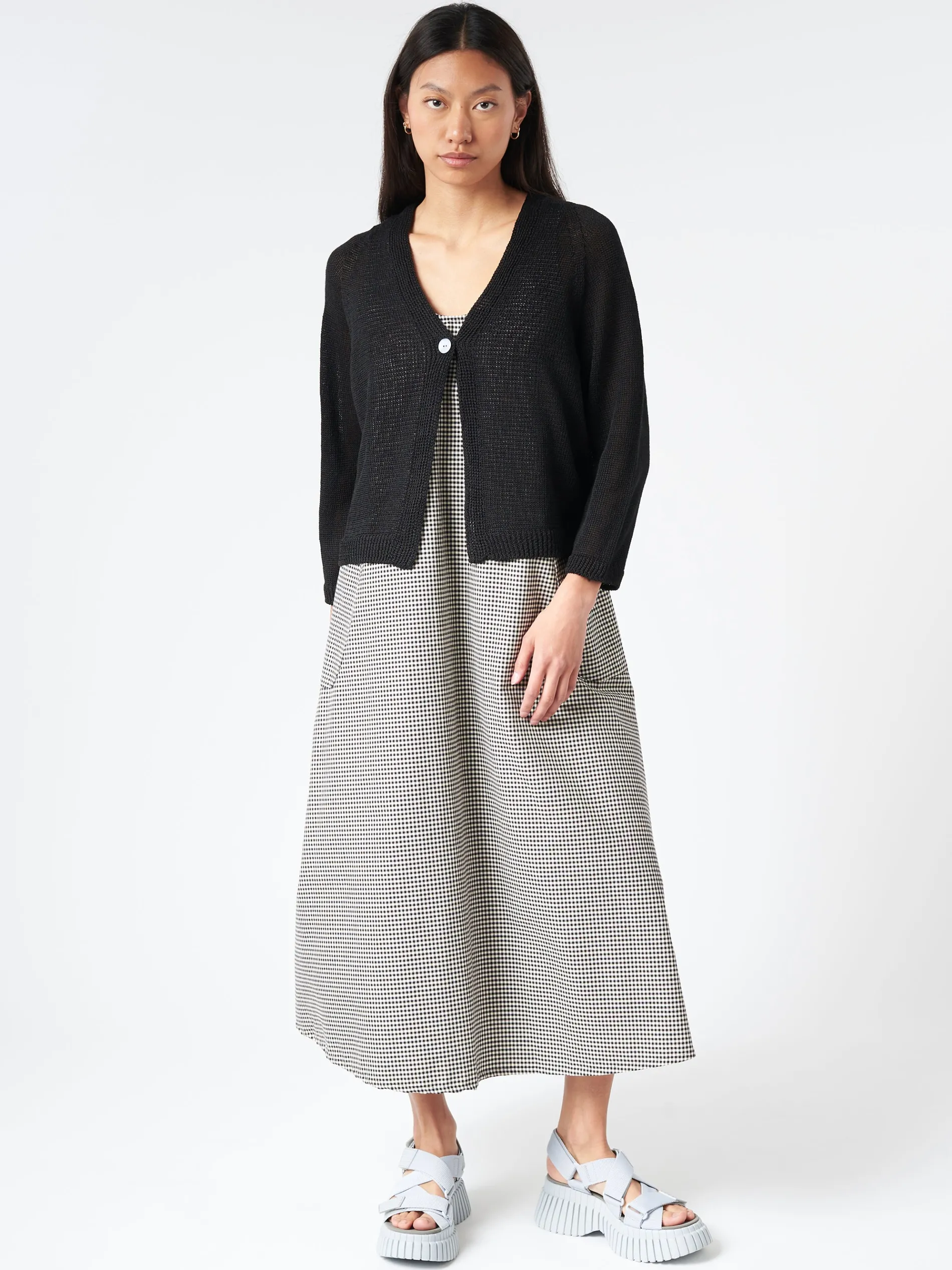 Sarahwear - Linen Knit Cardigan in Black