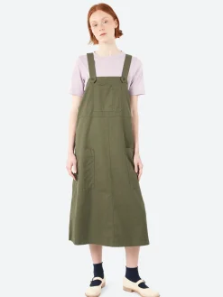 Sarahwear - Ranch Dress in Olive Cotton Twill