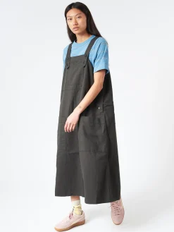 Sarahwear - Ranch Dress in Black Cotton Twill