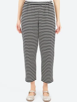Sarahwear - Stripe Pants in Wide Black and Ecru