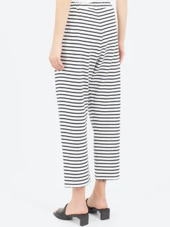 Sarahwear - Stripe Pants in White and Navy