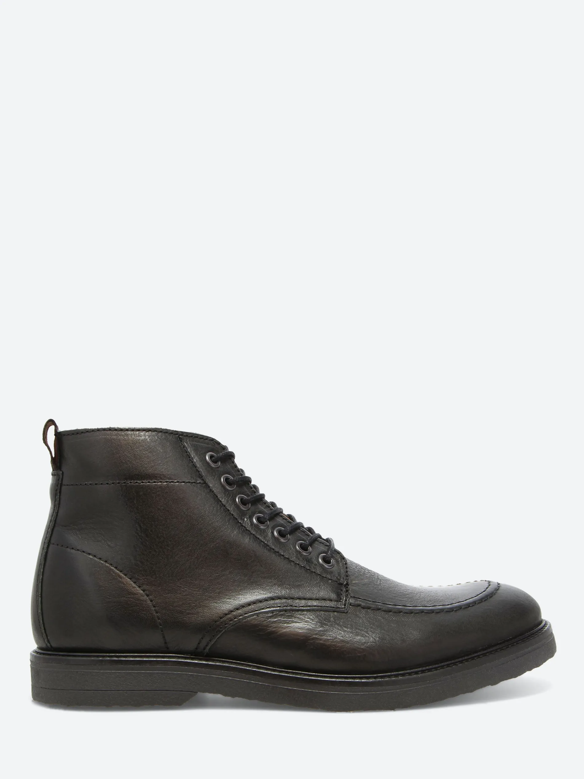 Shoe the Bear - Kip Apron Boot in Black Water Repellant Leather