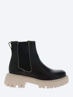Shoe The Bear - Posey Chelsea Boot Leather in Black and Beige