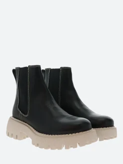 Shoe The Bear - Posey Chelsea Boot Leather in Black and Beige