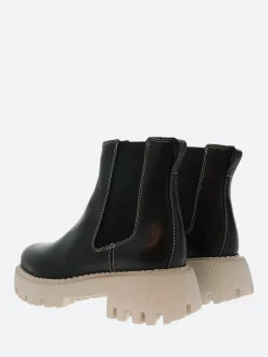 Shoe The Bear - Posey Chelsea Boot Leather in Black and Beige