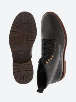 Shoe the Bear - York Lace Boot Leather in Black