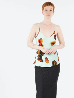 Silk Laundry - Bias Cut Cami in Tulipa Dew