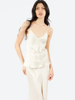 Silk Laundry - Bias Cut Cami in Hazelnut