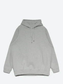 Snow Peak - Recycled Cotton Pullover Hoodie in Medium Grey