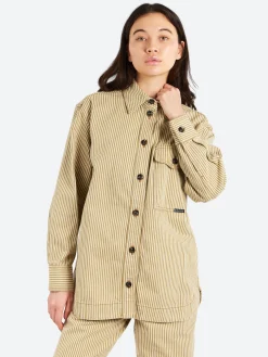 Soeur - Cadet Shirt in Beige and Ecru
