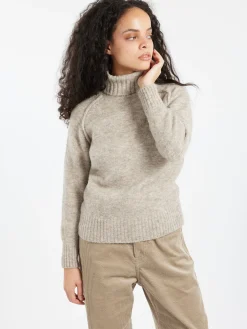Soeur - Windy Turtleneck in Gris and Beige