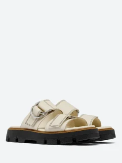 SOREL - Rein CB Slide Sandal in Chalk and Black