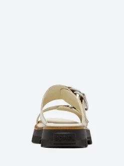 SOREL - Rein CB Slide Sandal in Chalk and Black