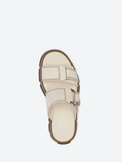 SOREL - Rein CB Slide Sandal in Chalk and Black