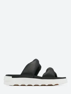 Sorel - Viibe Twist Slide in Black and Sea Salt
