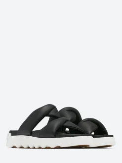 Sorel - Viibe Twist Slide in Black and Sea Salt