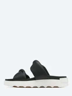Sorel - Viibe Twist Slide in Black and Sea Salt