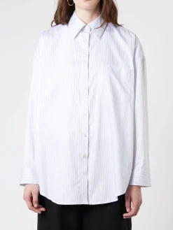 Stripe Button-Up Shirt