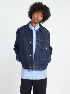 Studio Nicholson - Petar Denim Jacket in Blue Black