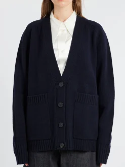 Studio Nicholson - Sen Cardigan in Darkest Navy