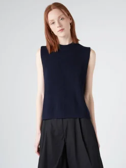 Studio Nicholson - Sumire Sleeveless Top in Dark Navy