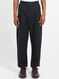 Studio Nicholson - Tuck Pant in Darkest Navy
