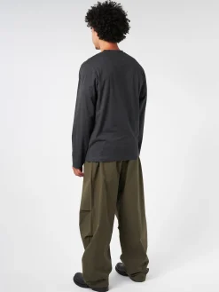 Sunspel - Long Sleeve Riviera Midweight T-Shirt in Charcoal