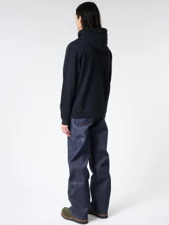 Sunspel - Loopback Hoody in Black