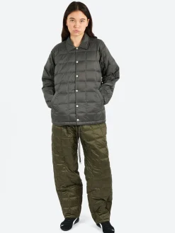 TAION - Down Coach Jacket in Dark Charcoal