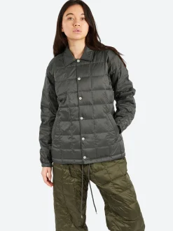 TAION - Down Coach Jacket in Dark Charcoal