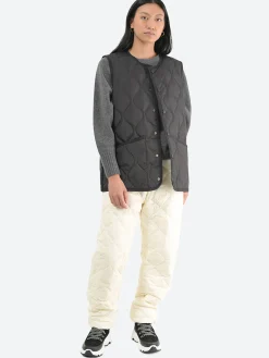 Taion - Military Crewneck Down Vest in Black