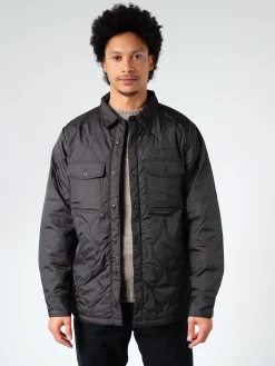 TAION - Military Down Shirt in Black