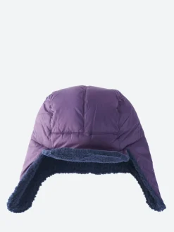 TAION - Mountain Reversible Down X Boa Warm Cap in Purple and Navy