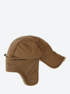 Taion - Mountain Reversible Down x Boa Warm Cap in Light Brown and Beige