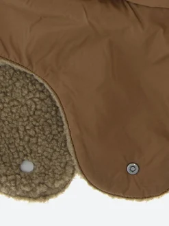 Taion - Mountain Reversible Down x Boa Warm Cap in Light Brown and Beige