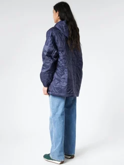 TAION - Oversized Down Hoodie in Navy