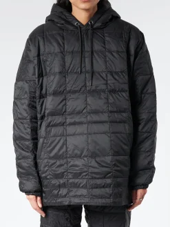 TAION - Oversized Down Hoodie in Black