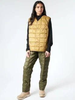 TAION - Regular Straight Down Pant in Dark Olive