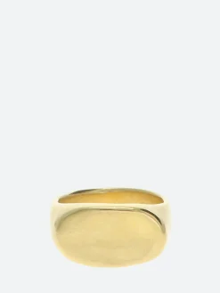 Ten. Jewelry - Amain Oval Signet Ring in Gold