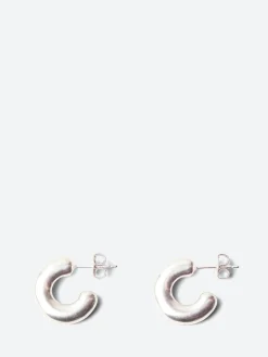 TEN. Jewelry - Bagel Earrings in Silver