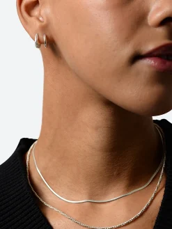 TEN. Jewelry - Grain Earrings in Silver