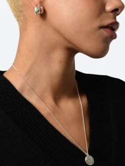 Ten. Jewelry - Void Huggie Earrings in Silver