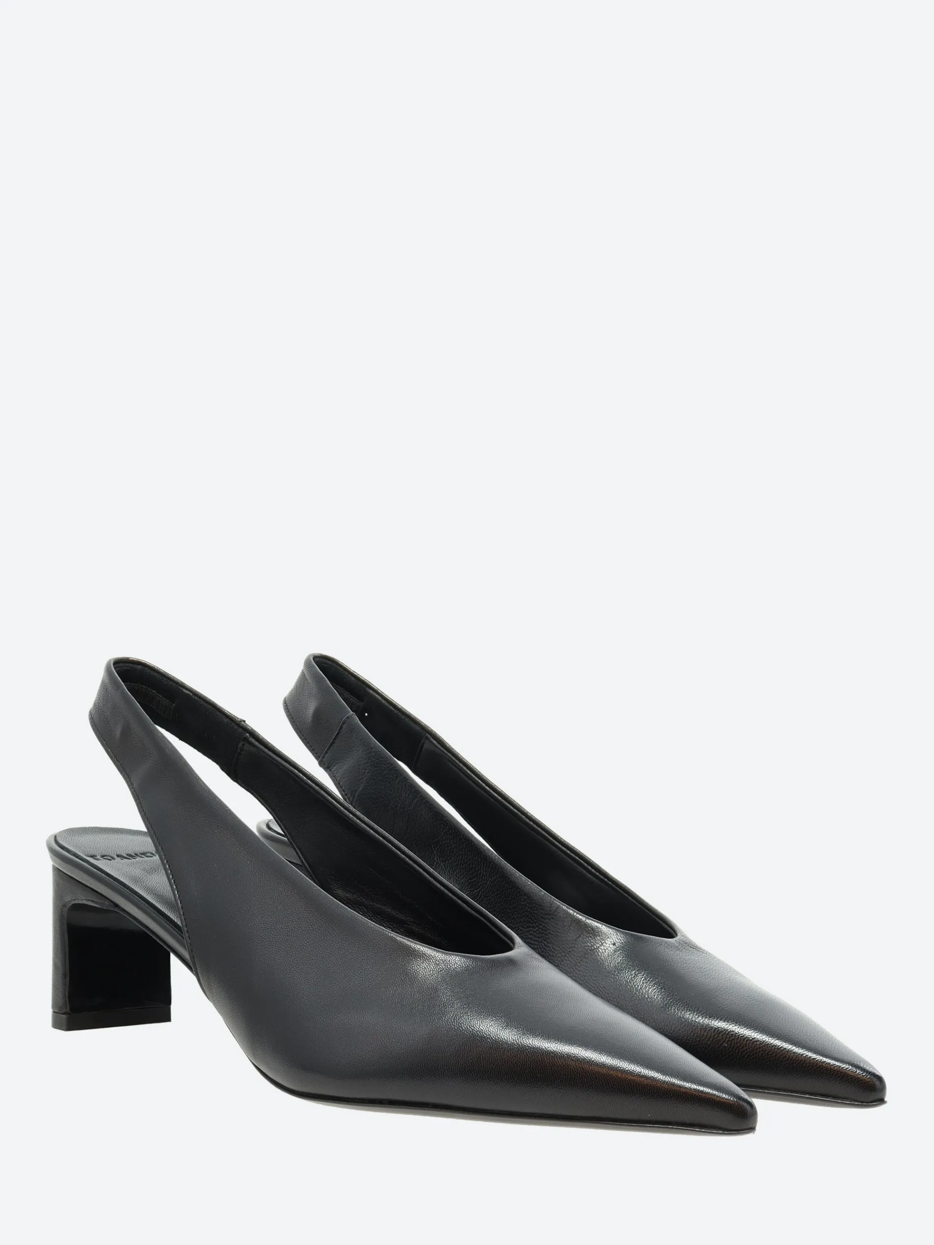 TO&CO. - Aero Slingback Pump in Nero Nappa