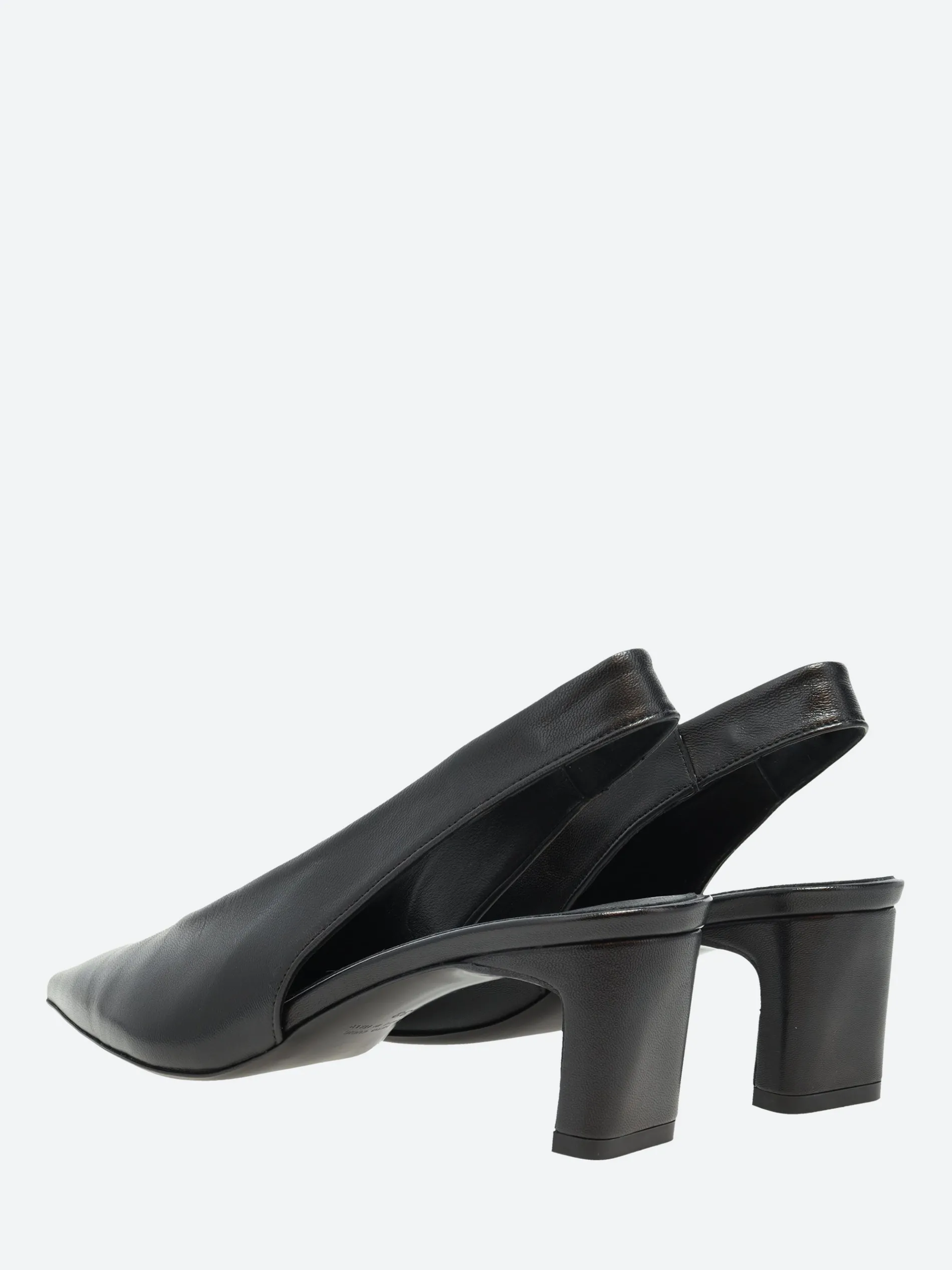 TO&CO. - Aero Slingback Pump in Nero Nappa