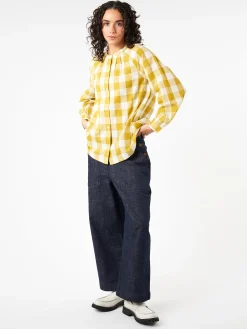 TOAST - Annie Side Button Denim in Indigo