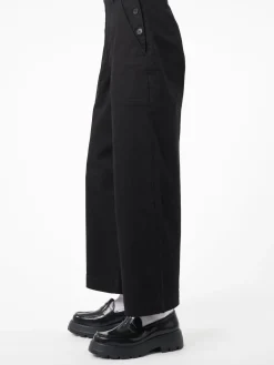 TOAST - Annie Side Button Trousers in Black