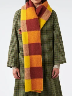 TOAST - Colour Block Scarf in Yellow Multi